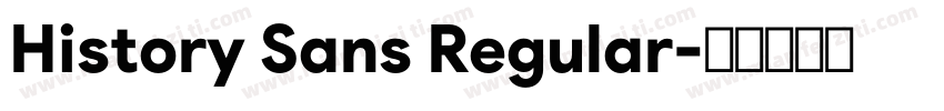 History Sans Regular字体转换